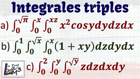 integrales triples
